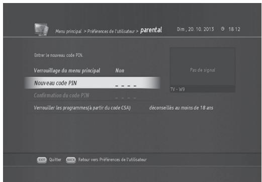 HUMAX TN8000 HD - Preférences - 1