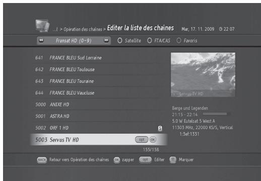 HUMAX TN8000 HD - Suppression de chaînes - 1