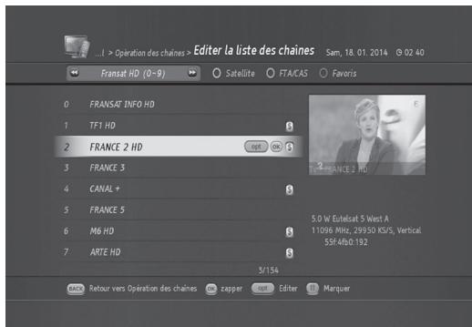 HUMAX TN8000 HD - List des chaînes - 2