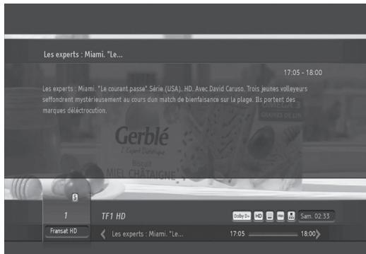HUMAX TN8000 HD - Informations détaillées sur les programmes - 1