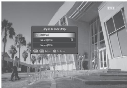 HUMAX TN8000 HD - Sous-titrage - 1