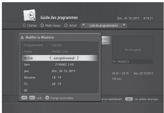 HUMAX TN8000 HD - Modification de la liste de programmes mémorisés - 2
