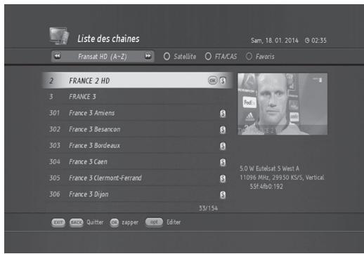 HUMAX TN8000 HD - List des chaînes - 2