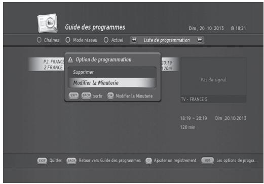 HUMAX TN8000 HD - Modification de la liste de programmes mémorisés - 1