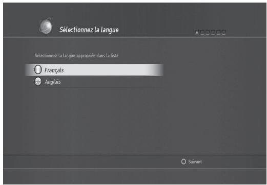 HUMAX TN8000 HD - Sélectionnez la langue - 1