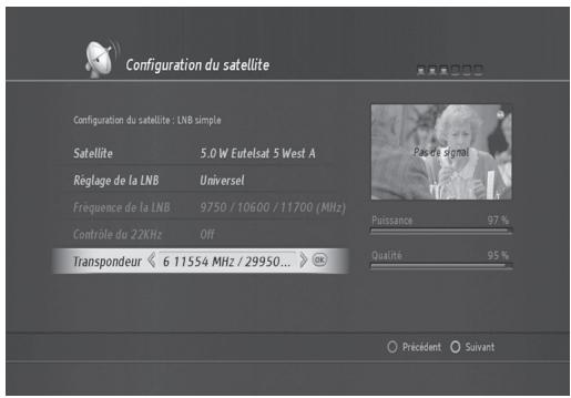 HUMAX TN8000 HD - Recherche des chaînes via une LNB simple - 1
