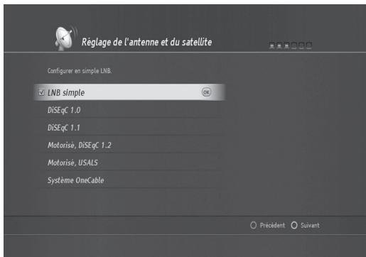 HUMAX TN8000 HD - Réglage de l'antenne et du satellite - 1