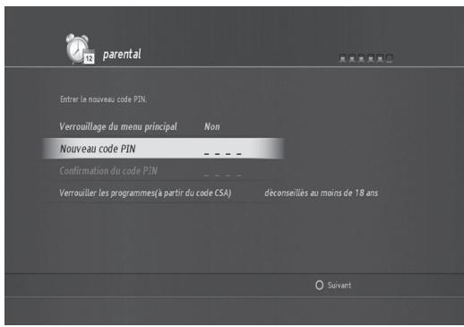 HUMAX TN8000 HD - Contrôle parental. - 1