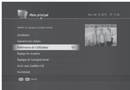 HUMAX TN8000 HD - Modification de la durée d'affichage du i-plate - 1