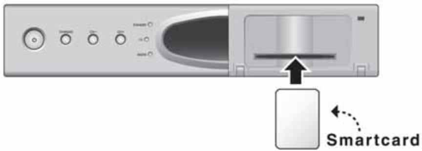HUMAX VA-ACEPLUS - Insertion de la carte à puce - 1
