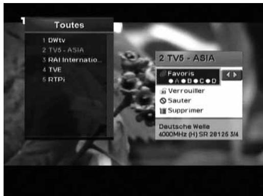 HUMAX VA-ACEPLUS - Réglage des propriétés du service - 1