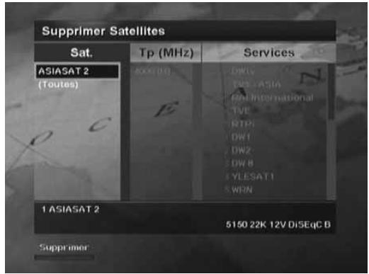 HUMAX VA-ACEPLUS - Suppression de satellites - 1