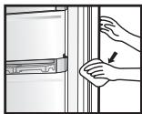 PANASONIC NR-BN30QW1-E & NRBN30 - Sellado de aperture de la puerta - 1