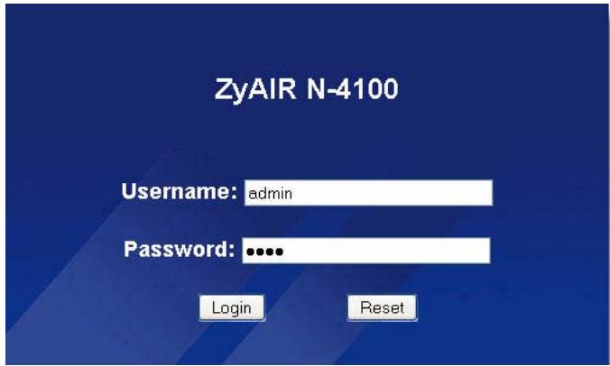 ZYXEL N-4100 - Configurador web - 2