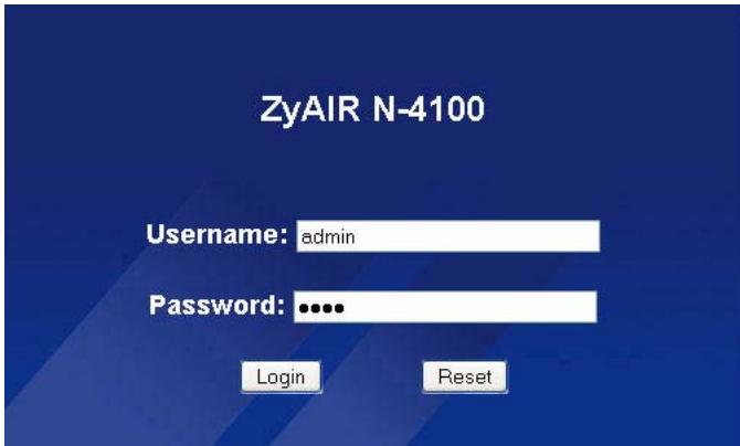ZYXEL N-4100 - Configurateur Web - 2