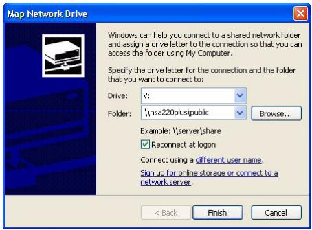 ZYXEL NSA-220 PLUS - Map the NSA to Your Computer Network Drive - 4