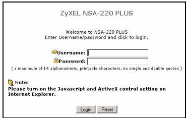 ZYXEL NSA-220 PLUS - 直接接取 - 3