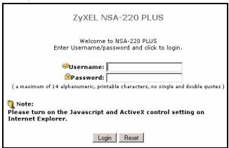ZYXEL NSA-220 PLUS - Accesso diretto - 3