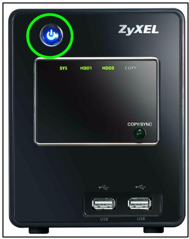 ZYXEL NSA-220 PLUS - Anschlieben des NSA - 4
