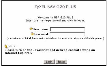 ZYXEL NSA-220 PLUS - 直接アケせス - 3