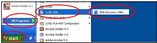 ZYXEL NSA-220 PLUS - Gebruik de Discovery Utility voor toegang tot de NSA - 4