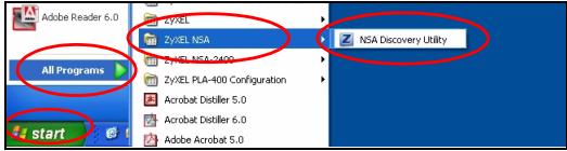 ZYXEL NSA-220 PLUS - Using the Discovery Utility to Access the NSA - 4
