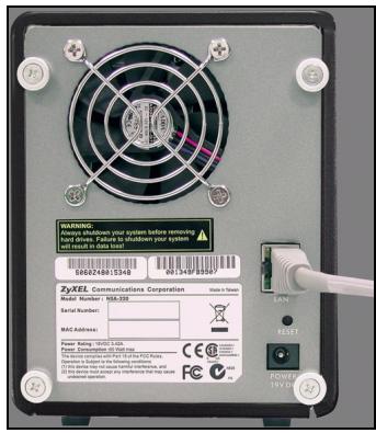 ZYXEL NSA-220 PLUS - Collegare I'NSA - 1