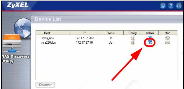 ZYXEL NSA-220 PLUS - Using the Discovery Utility to Access the NSA - 5