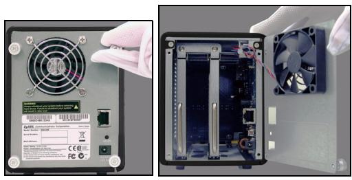 ZYXEL NSA-220 PLUS - Installieren der Festplatten - 3