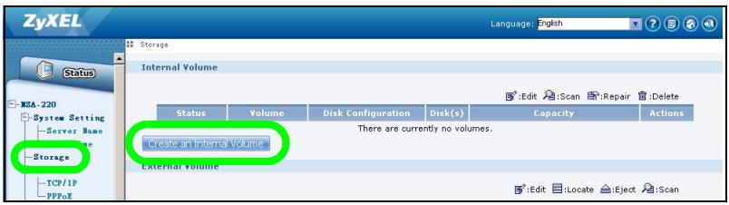 ZYXEL NSA-220 PLUS - Klichen Sie auf Administration. - 2