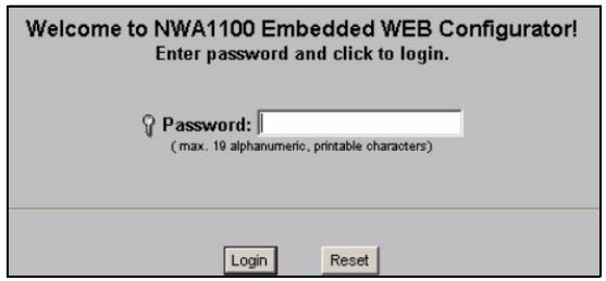 ZYXEL NWA1100, NWA1100-N, NWA1121NI, NWA1123-NI - Ouvrez une session dans le configurateur Web - 2