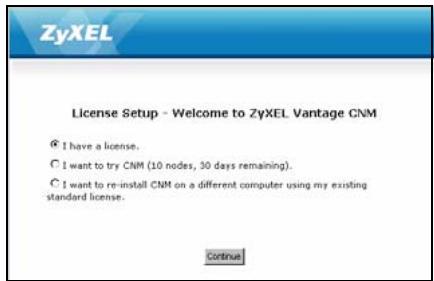 ZYXEL VANTAGE CNM - Installation initiale - 4