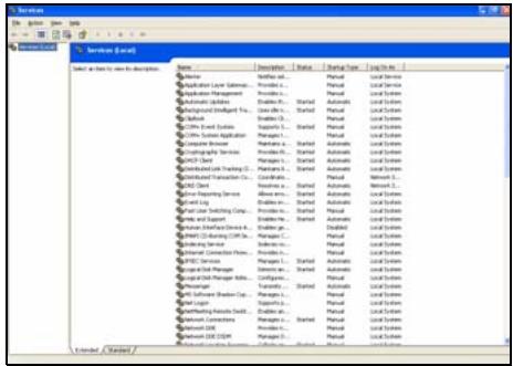 ZYXEL VANTAGE CNM - The Services screen opens. - 1