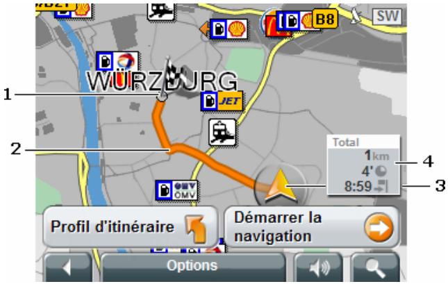 NAVIGON CANADA 310 - Carte au mode Présentation - 1