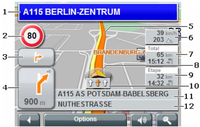 NAVIGON CANADA 310 - Carte au mode Navigation - 1