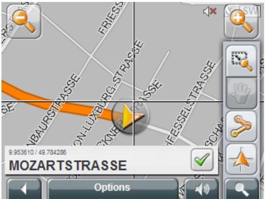 NAVIGON CANADA 310 - Carte au mode Rechercher destination - 1