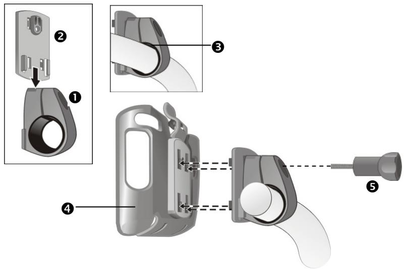 NAVIGON TRANSONIC - FIXATION DE L'APPAREIL DE NAVIGATION SUR LA BICYCLETTE - 1