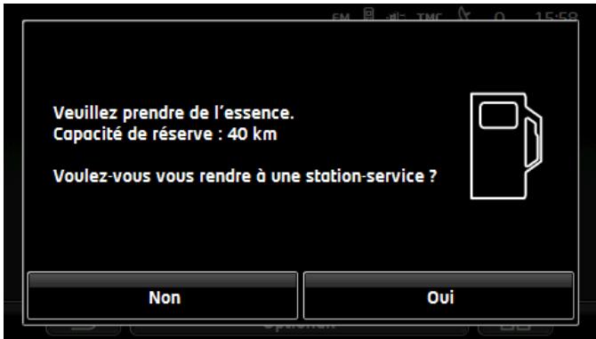 NAVIGON VOLKSWAGEN MAPS AND MORE - Avertissement de réservoir - 1