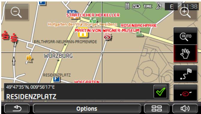 NAVIGON VOLKSWAGEN MAPS AND MORE - Carte au mode Rechercher destination - 1