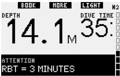 SCUBAPRO-UWATEC GALILEO LUNA - RBT = 3 minutes (défaut : les deux) - 3