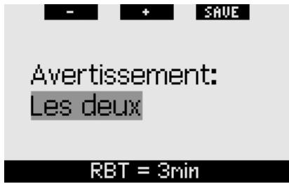 SCUBAPRO-UWATEC GALILEO LUNA - RBT = 3 minutes (défaut : les deux) - 1