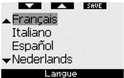 SCUBAPRO-UWATEC GALILEO LUNA - Langue - 1