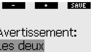 SCUBAPRO-UWATEC GALILEO LUNA - L0 sans palier = 2 minutes en plongeant avec un niveau de MB - 1