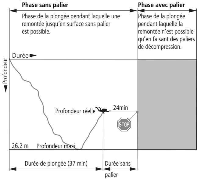 SCUBAPRO-UWATEC SMART PRO-SMART COM - Terminologie / affichage pendant la phase sans palier - 1
