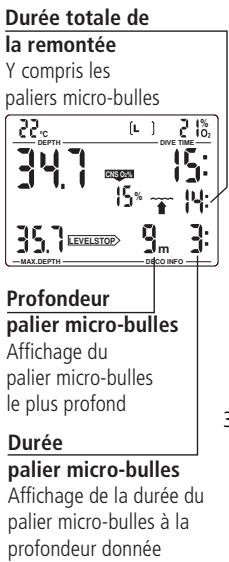 SCUBAPRO-UWATEC SMART PRO-SMART COM - Affichage pendant la phase avec palier micro-bulles - 1