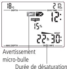 SCUBAPRO-UWATEC SMART PRO-SMART COM - Avertissement micro-bulles - 1