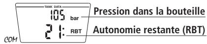 SCUBAPRO-UWATEC SMART PRO-SMART COM - Terminologie / affichage pendant la phase sans palier - 2