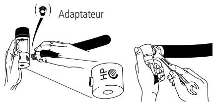 SCUBAPRO-UWATEC SMART PRO-SMART COM - Montage du flexible haute-pression sur le premier étage du détendeur - 1