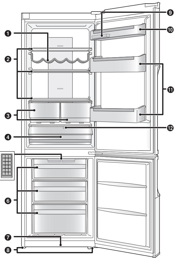 PANASONIC NRB32SG2SF & NR-B32SG2 - Botellero - 1