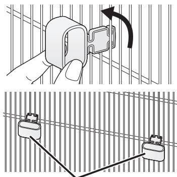 PANASONIC NRB32SG2SF & NR-B32SG2 - Installing the distance guides - 1